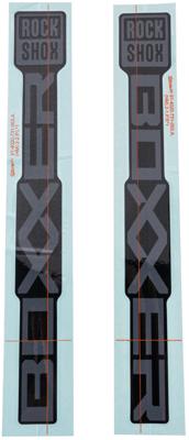 ROCKSHOX Decal set rs grey/matt black sliders