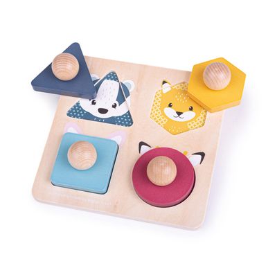 Bigjigs noppenpuzzel bosdieren fsc 100%