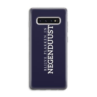 Blijve plakken in Negenduust: Samsung Galaxy S10 4G Transparant Hoesje
