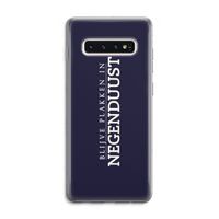 Blijve plakken in Negenduust: Samsung Galaxy S10 4G Transparant Hoesje