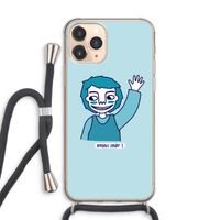 Zwaai: iPhone 11 Pro Max Transparant Hoesje met koord