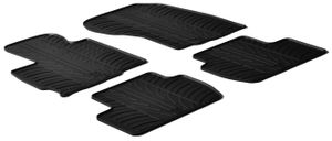 Rubbermatten passend voor Mitsubishi Outlander 2010- (T-Design 4-delig + montageclips) GL0361