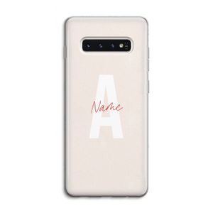 Strawberry Milkshake: Samsung Galaxy S10 4G Transparant Hoesje