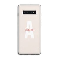 Strawberry Milkshake: Samsung Galaxy S10 4G Transparant Hoesje