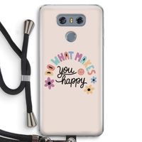Happy days: LG G6 Transparant Hoesje met koord