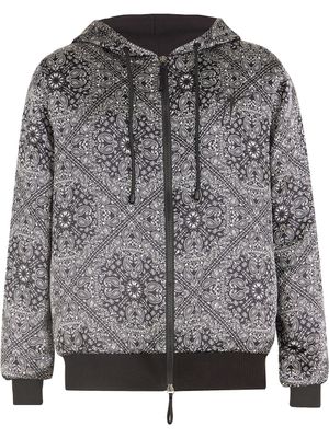 Giuseppe Zanotti veste à motif cachemire - Noir