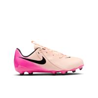 Nike Phantom GX II Academy Gras / Kunstgras Voetbalschoenen (MG) Kids Zalmroze Felroze Zwart