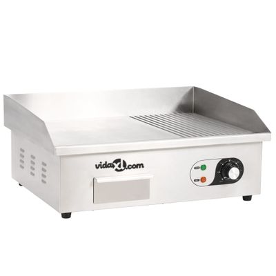 vidaXL Bakplaat elektrisch 3000 W 54x41x24 cm roestvrij staal