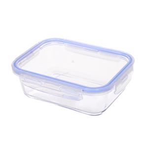 CM Vershoudbakje/lunchbox - luchtdicht - met clips - glas - 21 x 15 x 7 cm - 1000 ml