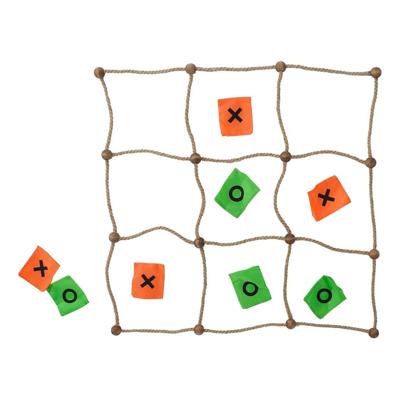 Drie-op-een-rij Spel DKD Home Decor 8424001762071 Natuurlijk Hout 30 x 25 x 6 cm