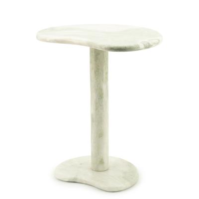 By-Boo Organische Bijzettafel 'Verde' Marmer, 45 x 33cm