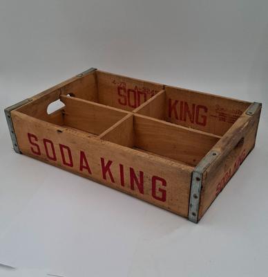 Soda King Vintage Houten Krat - Origineel