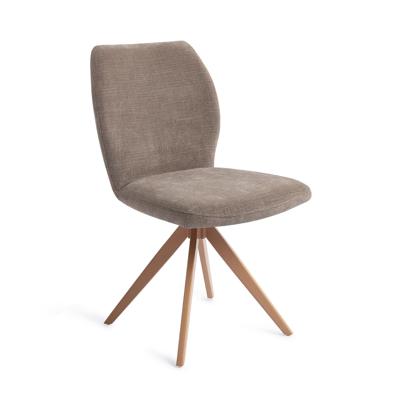 Jesper Home Draaibare Eetkamerstoel 'Ikata' Turn Peach, kleur Mocha Mist