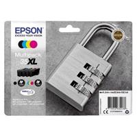 Inktcartridge Epson 35XL T3596 zwart + 3 kleuren