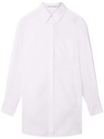 Stella McCartney robe en popeline à coupe courte - Blanc