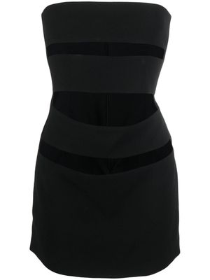 Mônot robe-bustier à découpes - Noir