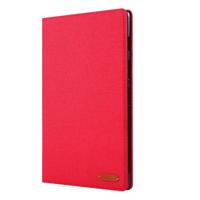 Voor Galaxy tab S5e T720/T725 doek Teature horizontale Flip PU lederen draagtas met houder & kaartsleuven (rood)