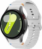 Wave Sportband met aansluitknop - Grijs - Samsung Galaxy Watch 6 - 40mm & 44mm Wave Sportband met aansluitknop - Grijs - Samsung Galaxy Watch 6 - 40mm & 44mm