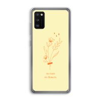 No rain no flowers: Samsung Galaxy A41 Transparant Hoesje