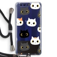 Katten: Honor 9 Transparant Hoesje met koord