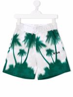 MSGM Kids short à imprimé palmier - Tons neutres