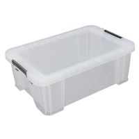Allstore Opbergbox 15 liter transparant kunststof 47 x 30 x 17 cm   - - thumbnail