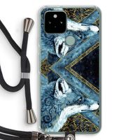 Golden Fox: Pixel 5 Transparant Hoesje met koord