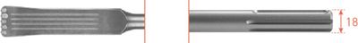 Rotec SDS-max Patentvoegbeitel langmodel 6mm dikte 38x270 - 2161020