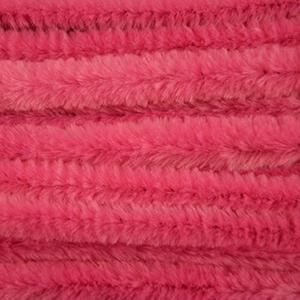 Chenille draad - 20x - roze - 14 mm x 50 cm - hobby/knutsel materialen