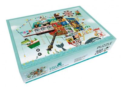Boek &apos;Het eiland van Olifant&apos; Puzzel 200XL Stukjes Leo Timmers