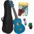 Cascha HH 3971 sopraan ukelele set blauw (4-talig)