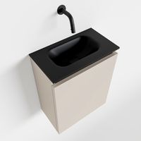Toiletmeubel Mondiaz Ture | 40 cm | Meubelkleur Linen | Eden wastafel Urban Midden | Zonder kraangat