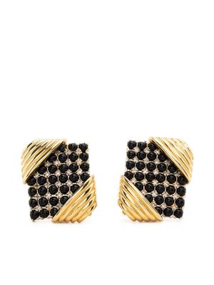 Valentino Garavani Pre-Owned boucles d'oreilles serties de pierres (années 1980)