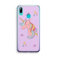 Roze eenhoorn: Huawei P Smart (2019) Transparant Hoesje