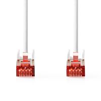 Nedis CAT6 Netwerkkabel | RJ45 Male | RJ45 Male | S/FTP | 0.15 m | Rond | LSZH | Wit | Label - CCGL85221WT015