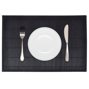 VidaXL 6 placemats bamboe 30 x 45 cm zwart