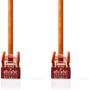 CAT6-kabel | RJ45 Male | RJ45 Male | S/FTP | 1.00 m | Rond | LSZH | Oranje | Label