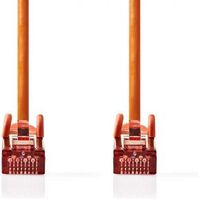 CAT6-kabel | RJ45 Male | RJ45 Male | S/FTP | 1.00 m | Rond | LSZH | Oranje | Label - thumbnail
