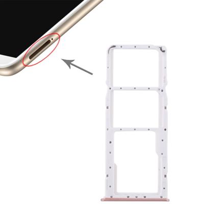 2 SIM-kaarthouder + Micro SD Card lade voor Huawei genieten van 8 Plus(Pink)