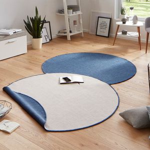 Rond Buitenkleed Miami - Blauw Modern Vloerkleed - 123vloerkleed.nl is de online webshop voor vloerkleden en woonaccessoires.