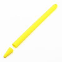 Stylus pen silica gel schokbestendige beschermhoes voor Apple pencil 2 (geel)