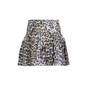 Geisha winter rok meisjes - bruin/blauw/zwart - luipaard