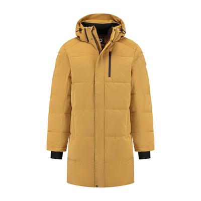 Travelin&apos; Men - puffer jacket long - Mosterd - Maat XXL