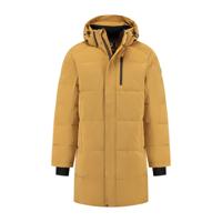 Travelin' Men - puffer jacket long - Mosterd - Maat XXL Travelin' Men - puffer jacket long - Mosterd - Maat XXL