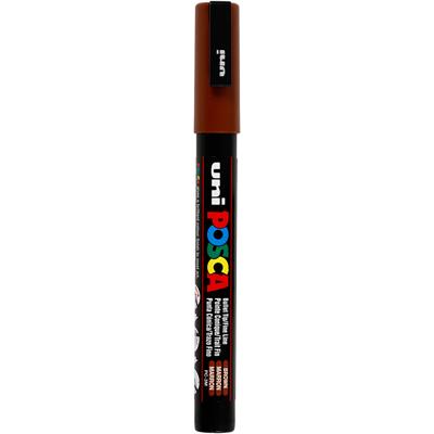 Uni-Posca Posca marker, afm pc-3m, lijndikte 0,9-1,3 mm, fijn, bruin, 1 stuk