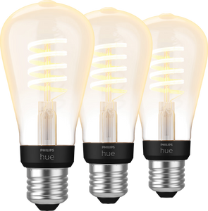 Philips Hue Filamentlamp White Ambiance Edison E27 3-pack