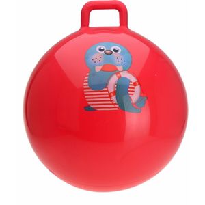 Skippybal rood met walrus 55 cm