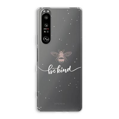 Be(e) kind: Sony Xperia 1 III Transparant Hoesje