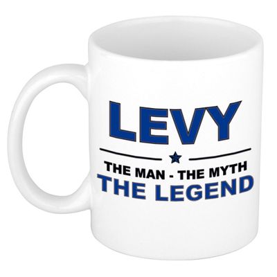 Levy The man, The myth the legend cadeau koffie mok / thee beker 300 ml