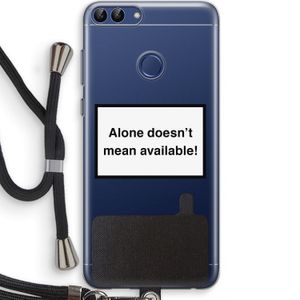 Alone: Huawei P Smart (2018) Transparant Hoesje met koord